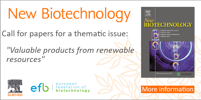 Call for papers for a thematic issue - Valuable products from renewable resources