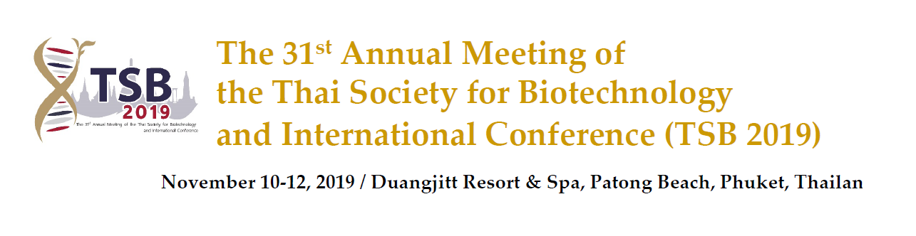 31stAnnual Meeting of
the Thai Society for Biotechnology and International Conference - Banner