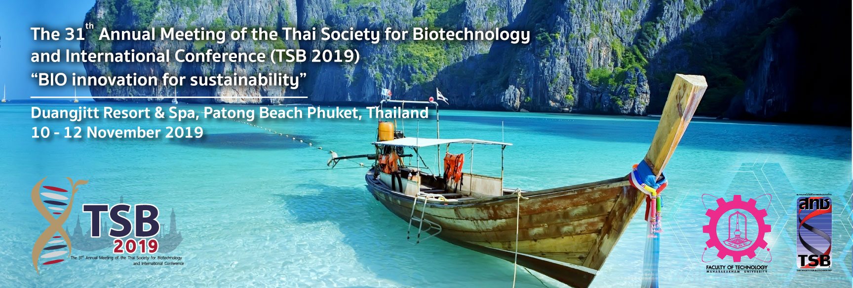 The 31 Annual Meeting of the Thai Society for Biotechnology and International Conference - Event Banner