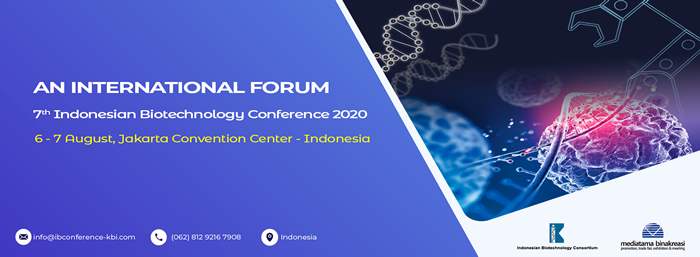 7th Indonesian Biotechnology Conference 2020 (IBC 2020) - Event Banner