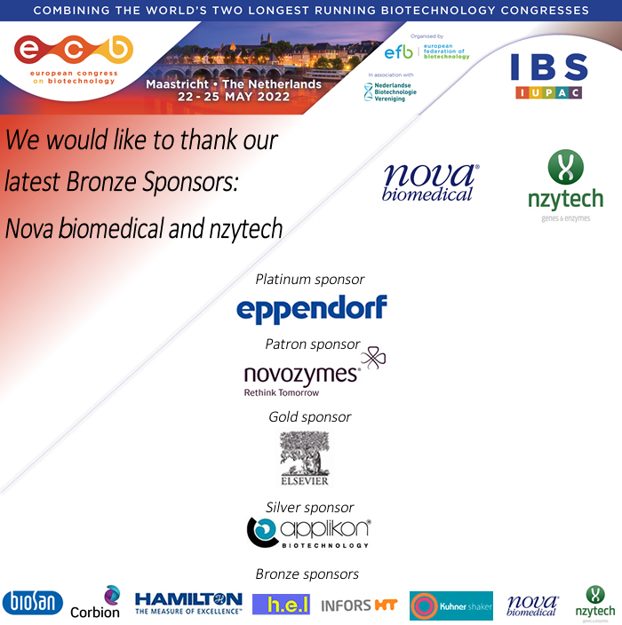 We would like to thank our latest Bronze sponsors Nova Biomedical and nzytech for supporting science and making the event possible. 
