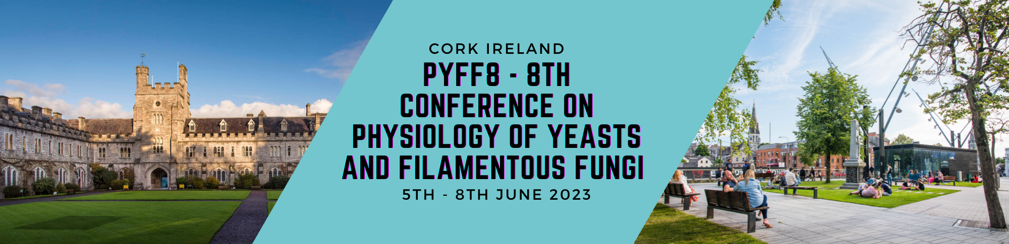 Physiology of Yeast and Filamentous Fungi Event Banner - 5 - 8 June 2023. Cork, Ireland