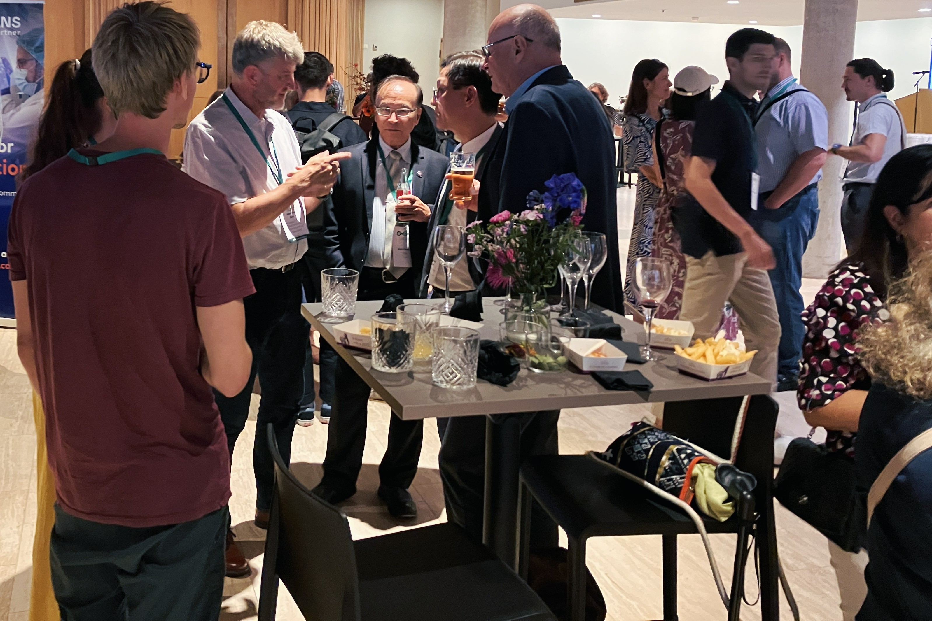 attendees discusing during ECB2026 Coffee break