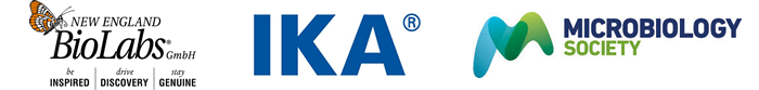 New England BioLabs, IKA, Microbiology Society - Logos